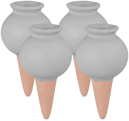 4 Cônes Arrosage Terre Cuite - Système Automatique Pour Plantes