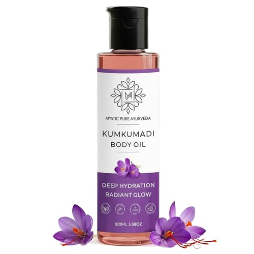 Image of Kumkumadi Body Oil For Deep Hydration and Natural Glow | Full-Body Radiance 100% Natural, Taila Paka Vidhi Crafted- 100ml