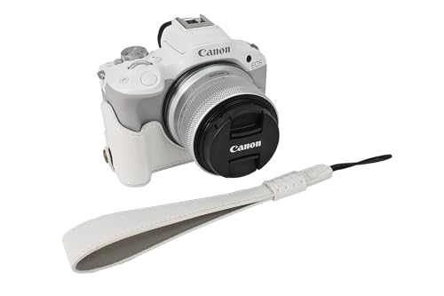 Funda de cuero PU para cámara Canon Eos R50 miniatura 4