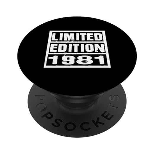 Edición limitada 1981 Cumpleaños 1981 1981 Vintage PopSockets PopGrip Intercambiable