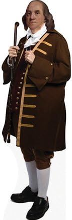 H76015 Benjamin Franklin Cardboard Cutout Standee