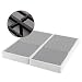 Zinus Jayanna 9 Inch High Profile BiFold Box Spring / Folding Mattress Foundation / Strong Steel Structure / No Assembly Required, Split King