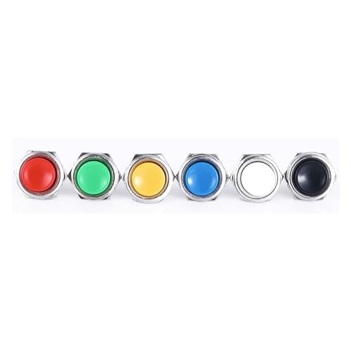 Interrupteur momentané de 16mm bleu pour console de simulation - 3