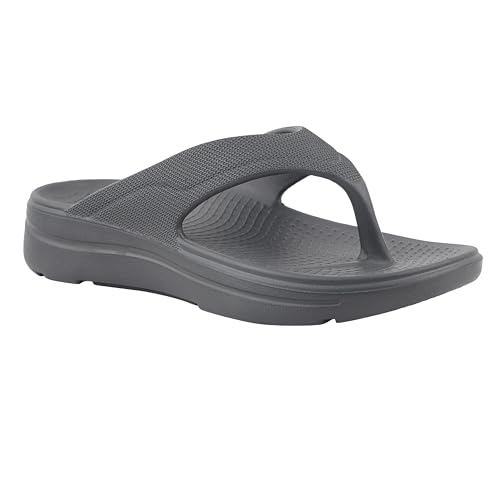 Neoz Extra Soft Men's Slippers with Cushion FootBed for Adult | Comfortable & Light Weight | Stylish & Anti-Skid | Waterproof & Regular Flip Flops for Gents/Boys, M-ZENO-CARBON_10