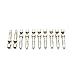 10Pcs 4mm Banana Plugs Solder DIY Banana Plug Connectors Adapters for Multimeter Test Leads Probes