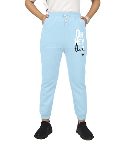 Image of KYDA Kids Girls Loose Mid Rise Cottonblend Printed Track Pants (Pack of 1)