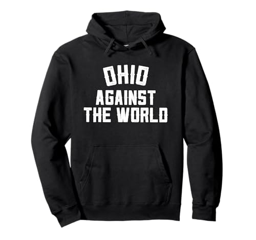 Vintage Ohio Against The World Funny Football Pullover Hoodie