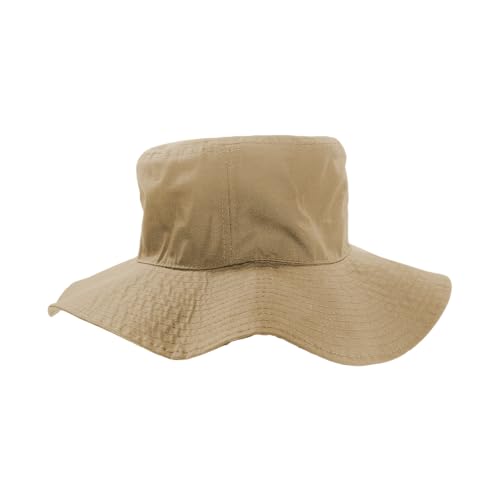 Chapeau boonie ripstop DECKY structuré rigide en coton renforcé kaki