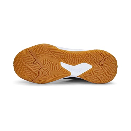 PUMA PUMA Unisex's Solarflash Ii Indoor Court Shoe, Puma Black Puma White Fizzy Light Gum, US 11.5