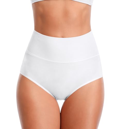 Image of UMMISS Womens Underwear,Cotton High Waist Underwear for Women Full Coverage Soft Comfortable Briefs Panty Multipack