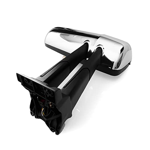 Sepey Door Mirror For Kenworth T680, Driver Side Chrome Heated Motorized Back Mirror Assembly For Kenworth T680 T880, Left #TOP4