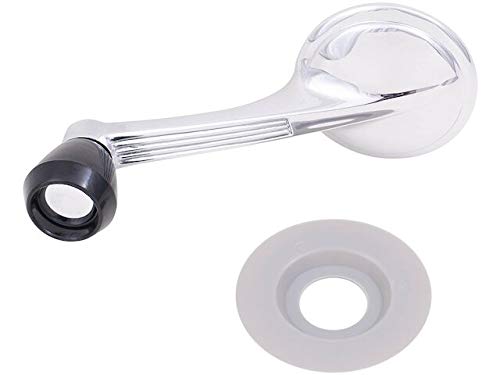 Marketplace Auto Parts - Manual Window Crank Handle - Chrome Handle with Black Knob - Compatible with 1955-1957 Chevy Bel Air