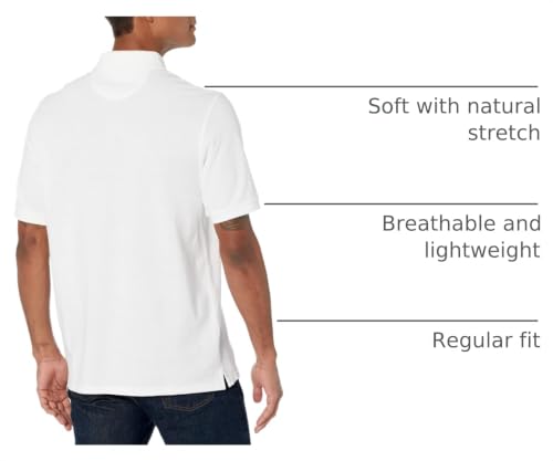 Image of Amazon Essentials Men's Regular-Fit Short Sleeve Cotton Pique Polo Shirt (Available in Big & Tall)