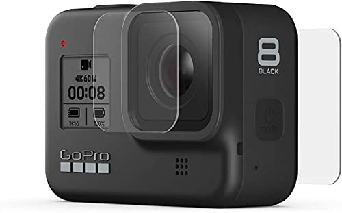 Image of M.G.R.J Tempered Glass Screen Protector for GoPro Hero 8 (Front and Back) (Transparent)