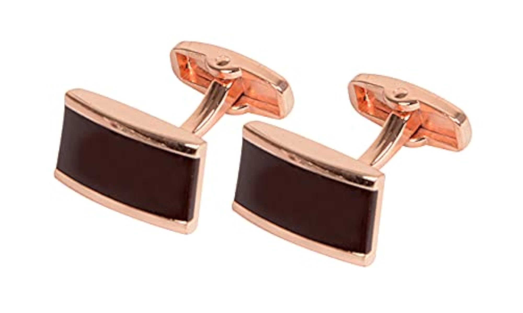 Stainless Steel Premium Cufflinks for Men, Rose Gold
