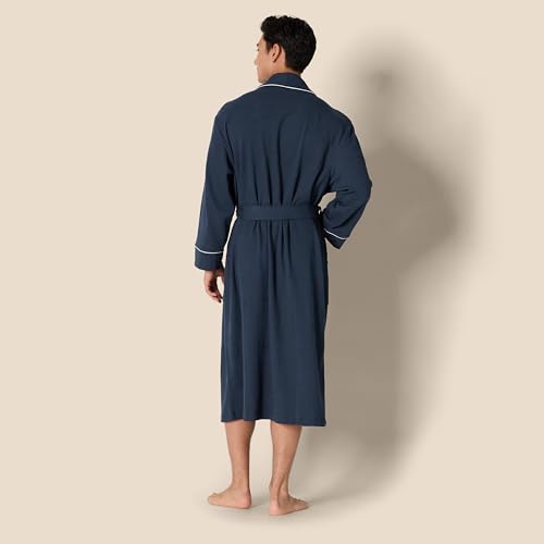 Image of Amazon Essentials Men's Lightweight Cotton Waffle Bathrobe (Available in Big & Tall)