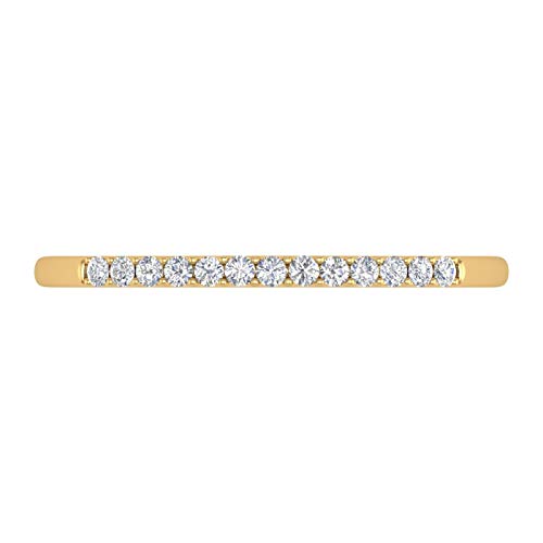 1/10 Carat Diamond Anniversary Ring Band in 10K Gold3
