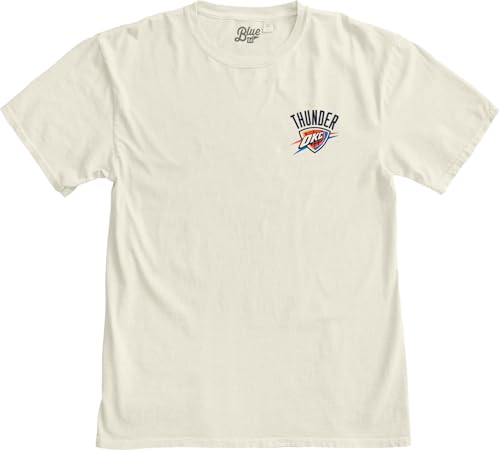 Image of Blue 84 NBA Unisex-Adult NBA Officially Licensed T-Shirt Ringspun Front /Back Ivory