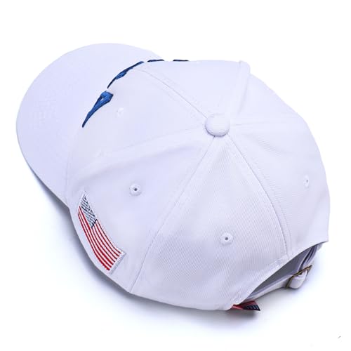 Image of USA Trucker Hat for Men & Women American Flag Cap Adjustable Baseball Cap Mesh Snap Patriotic 3D Embroidered Cap