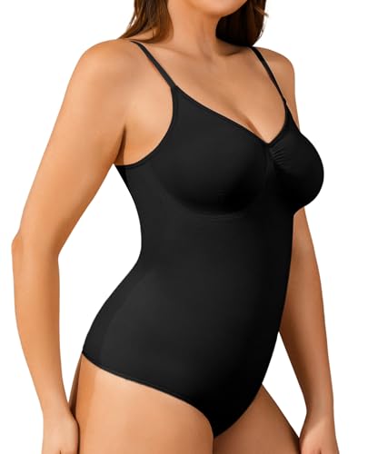 Shapewear Tummy Control BodySuit for Women Seamless Body Suit with Adjustable Straps2