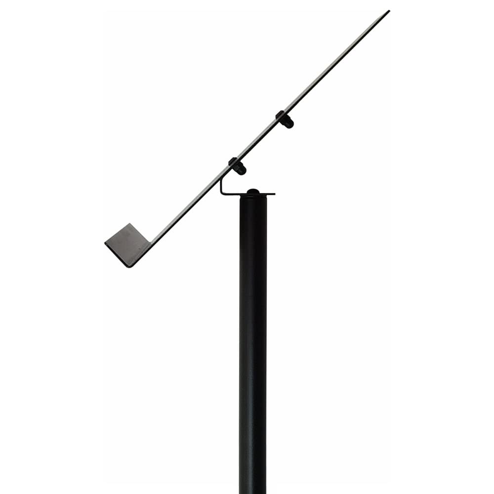 Leggio nero da pavimento in alluminio con reggi-libro A3 42x30 cm