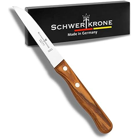 Schwertkrone Gemüsemesser Tomatenmesser gezahnt Made in Germany Solingen rostfrei Cover