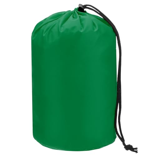 TIXIPEM Stuff Sack [1PCS] - Waterproof Outdoor Storage Sacks Use for Backpacking & Traveling & Hiking - [Dark Green-5 x 10 in/ 13 x 25 CM] Ultralight Drawstring Bags