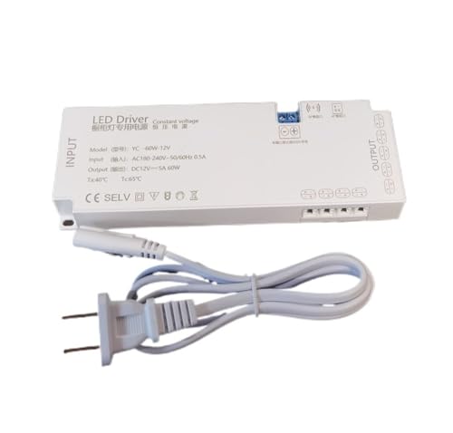 Alimentation pour éclairage d'armoire pilote LED 12V 60W élimine le scintillement des étagères