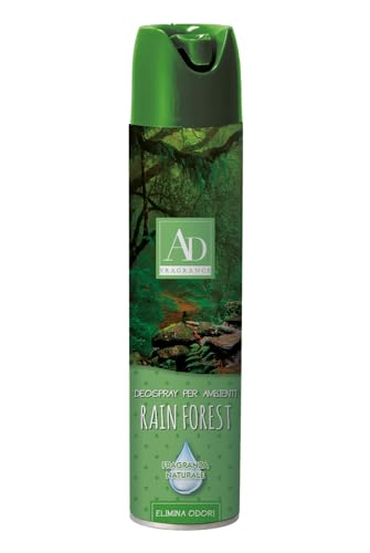 Profumatore Spray Per Ambienti Profumazione Rain Forest Da 300 Ml.
