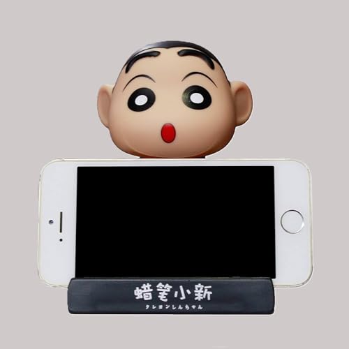 Image of Awestuffs Phone Holder Bobblehead Action Figure for Car Dashboard, Office Desk & Study Table (Pack of 1) (Shinchan)