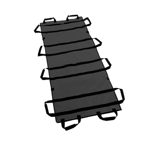 Camilla Blanda for Uso doméstico Camilla de primeros auxilios médica ajustable, portátil, emergencia, con soporte suave, lona gruesa, for pacientes mayores parálisis(Black 1.8M)