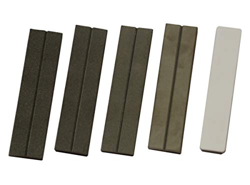EZE-LAP (Model 31 Set of 5 Diamond Stones SF, F, M, C, Plus a Ceramic Honing Stone - 1