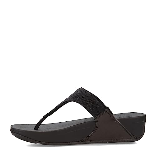FitFlop Women's Lulu Shimmerlux Toe-Post Sandals Wedge4