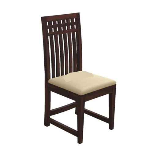 Image of AS Arts Wooden Dining Table Set of 4 with Cushioned Chairs | Sheesham Wood Four Seater Dining Table for Restaurant | Dining Room Set (Walnut Finish)