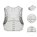 Running Vest, Hydration Vest with Multiple Pockets, Lightweight Hydration Pack for Climbing Jogging Cycling, Grey