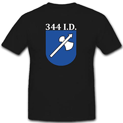 T-shirt 344 Infanterie Division 5XL noir : enfin un modèle historique large