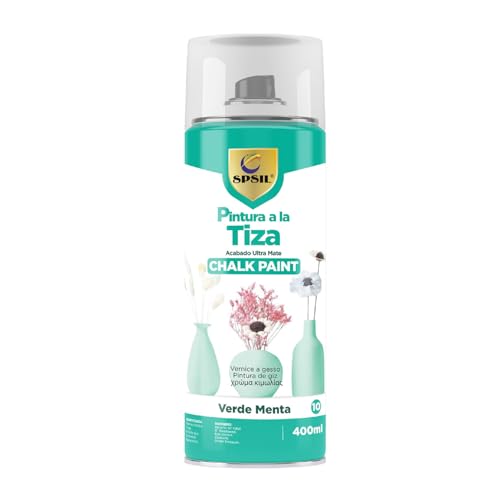SPSIL Pro Chalk Paint Spray-Pintura en Ultra Mate a la Tiza Efecto Retro y Vintage para Muebles de Madera