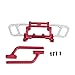 LODCC Bull Bull Bumper Anteriore in Metallo Adatto per assiale per Wraith 1/10 per RC. Accessori di aggiornamento Auto per Parti Accessori (Colore: Titanium) Fine Workmanship. ( Color : Red )
