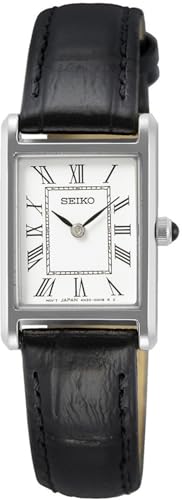 Montre à quartz Seiko femme avec bracelet cuir, le cadeau idéal