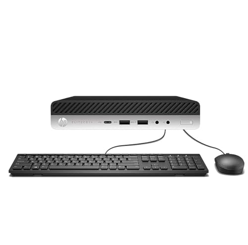 HP EliteDesk 705 G4 Mini Ordenador de Sobremesa, AMD Ryzen 5 Pro 2400G, 8 GB de RAM, SSD de 256 GB, Wi-FI, Bluetooth, sin teclado ni ratón, Windows 11 Pro (reacondicionado)