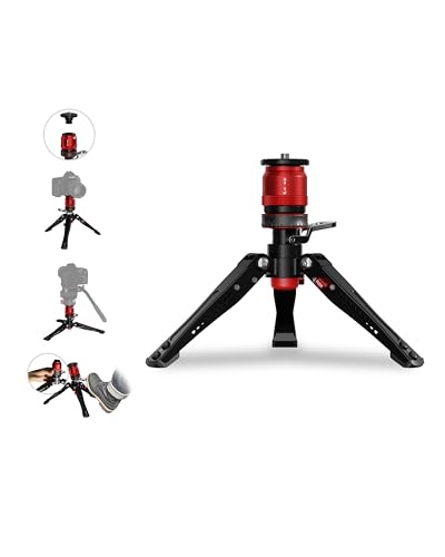 Image of IFOOTAGE Cobra 3 Monopod Base-P Mini Desktop Tripod, Low Profile Minipod, Camera Small Tripod Pedal Locking Design,360°Smooth Rotation,1/4"&3/8" Screws,Load up to 17.64lb/8kg