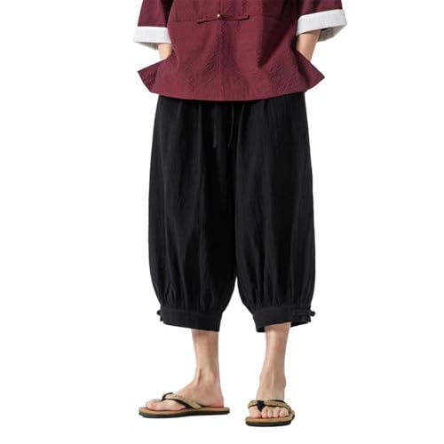 Summer Thin Chinese Style Men's Tang Suit Casual Pants