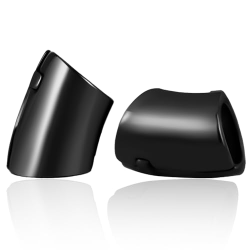 Vankula Peso Lobo Pesi Orecchie ear weights dilatatori Polsino Clicca in Acciaio inossidabile lobi piercing espansori Gioielli Uomo Donna 16mm(5/8") Nero