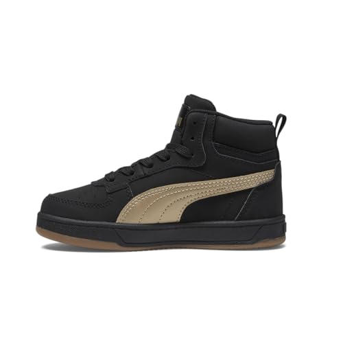 Puma - Kids Puma Caven 2.0 Mid NBK Shoes, Color Puma Black/Gold/Gum, Size: 13 M US Little Kid3