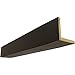 Ekena Millwork BMSD2C0080X080X144NS 2-Sided (L Sandblasted Endurathane Faux Wood Ceiling Beam, 8"W x 8"H x 12