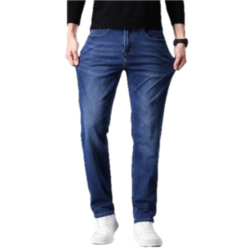 Jeans Pants Trousers Denim Men's Spring and Autumn Light Business Classic Casual4
