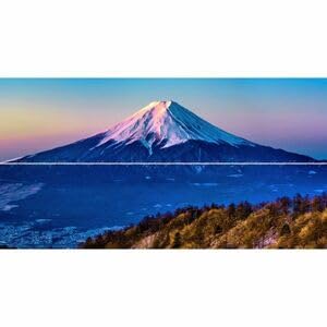 Amazon.co.jp: 特大上下2枚仕様X版三ツ峠より望む朝日に染まる富士の 