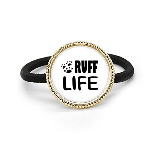 Goma de pelo Ruff Life plateada ideal para recoger el cabello con estilo en el gimnasio