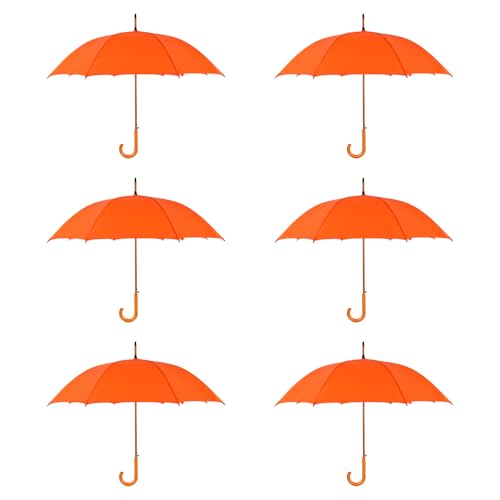 Grand parapluie orange de luxe automatique de 102 cm résistant aux tempêtes