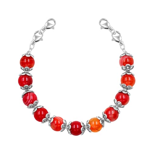 Image of Interchangeable DIY Semi-Finished Medical Alert Bracelet - 8mm Natural Stone Bead Adjustable Dual-Use Bracelet - YA5062
